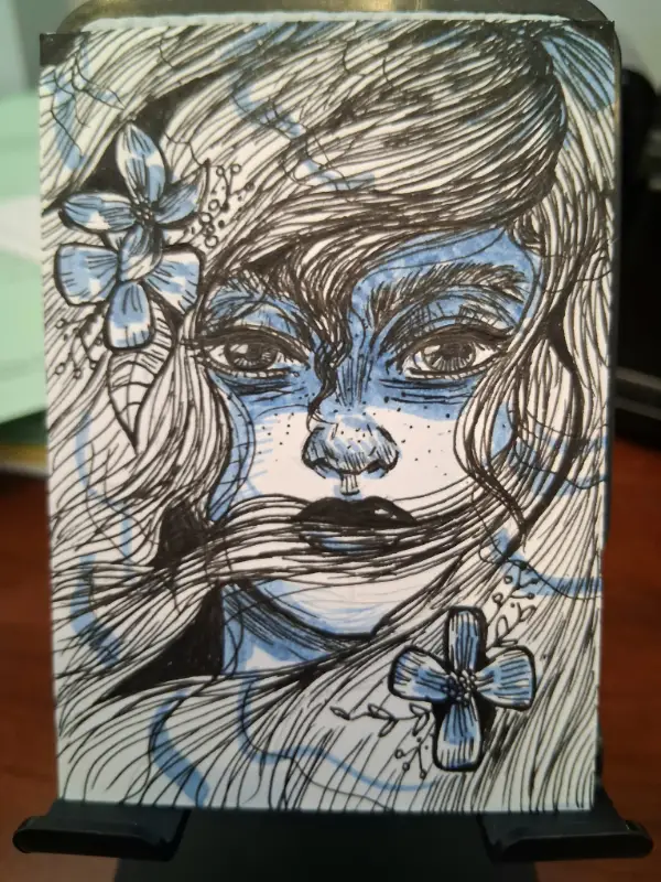 Nymph aceo art card