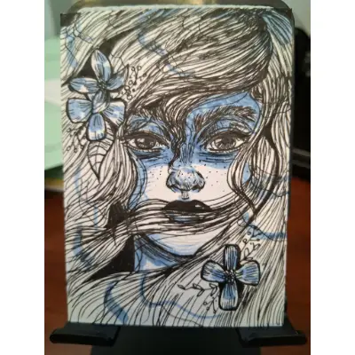 Nymph aceo art card thumbnail 1