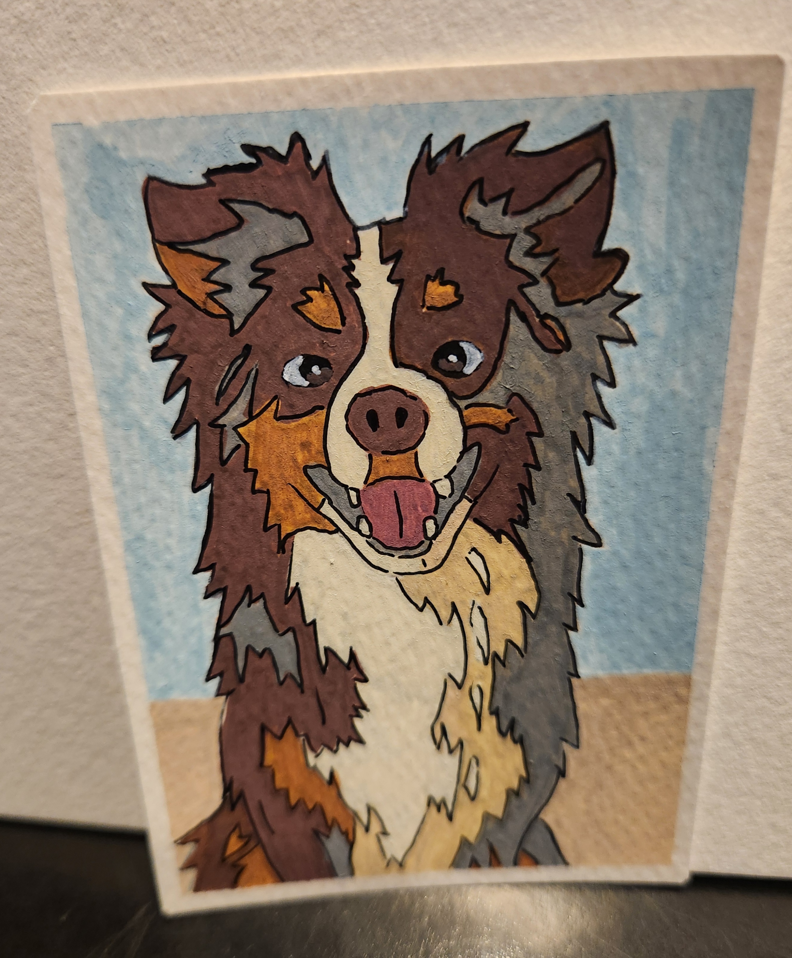 Doggo aceo art card