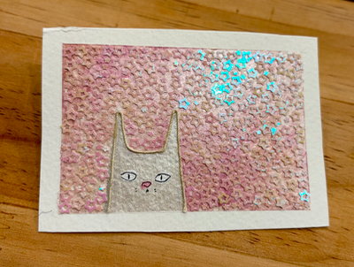 Skitty 3 aceo art card thumbnail 2