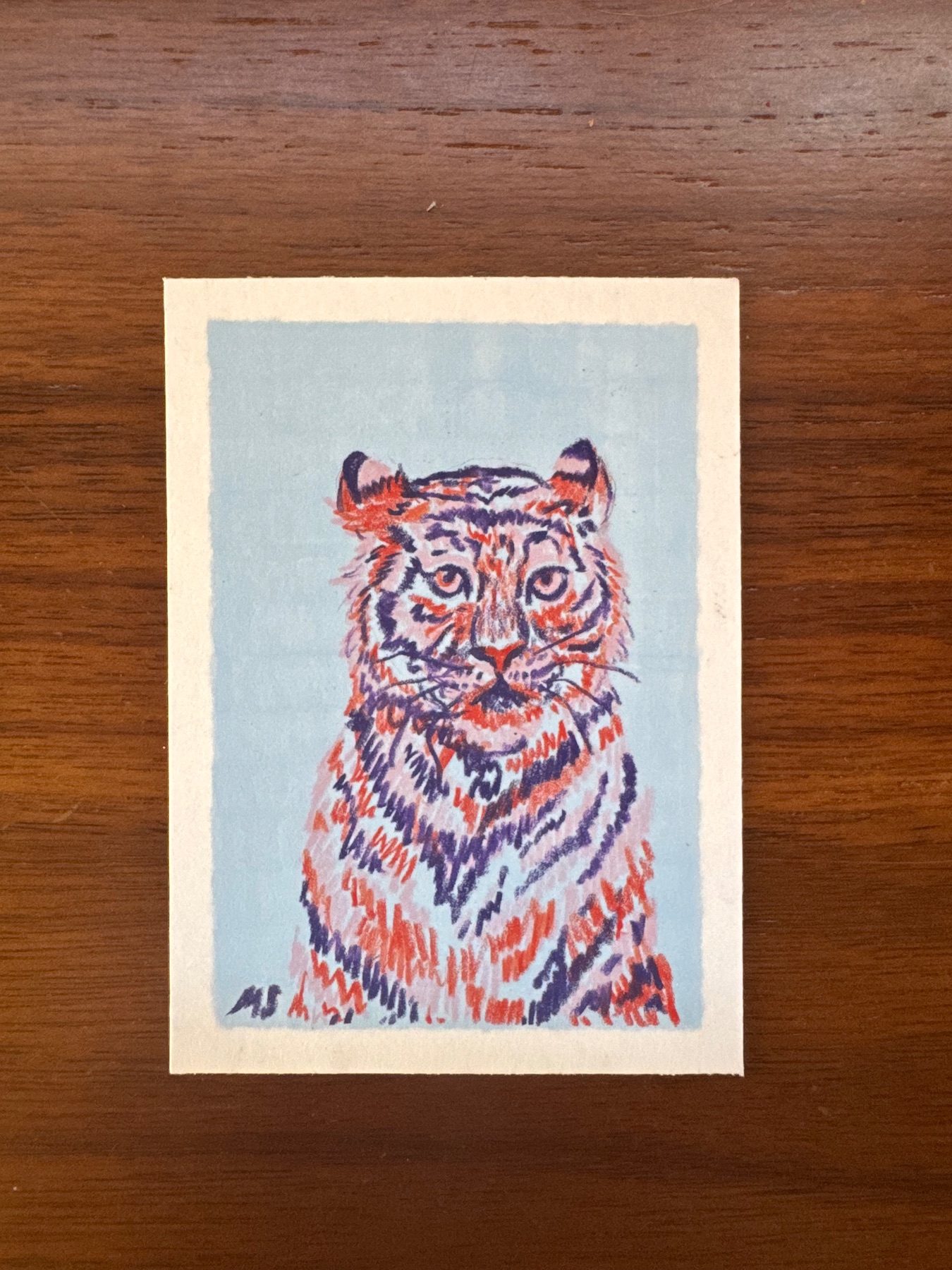 Tiger 2 aceo art card