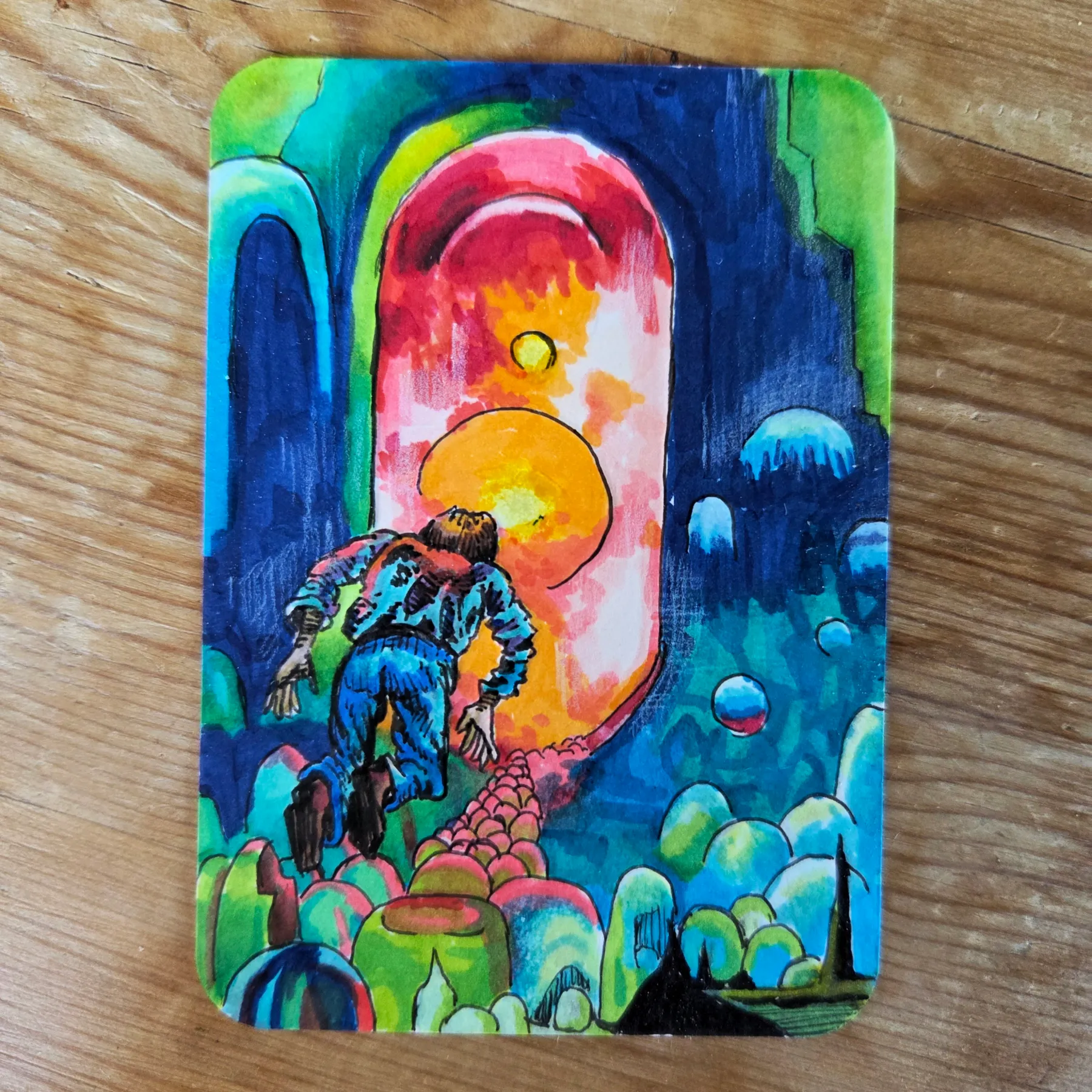 The Portal has Opened aceo art card