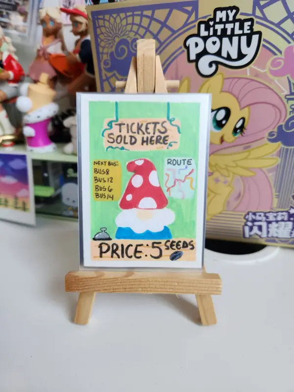 Gnome Stop aceo art card