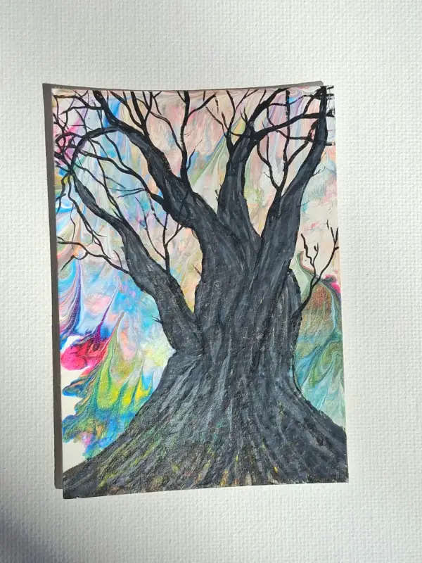 Dream Tree #3 Of 4 aceo art card