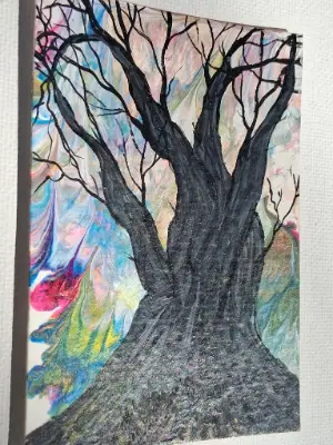 Dream Tree #3 Of 4 aceo art card thumbnail 2