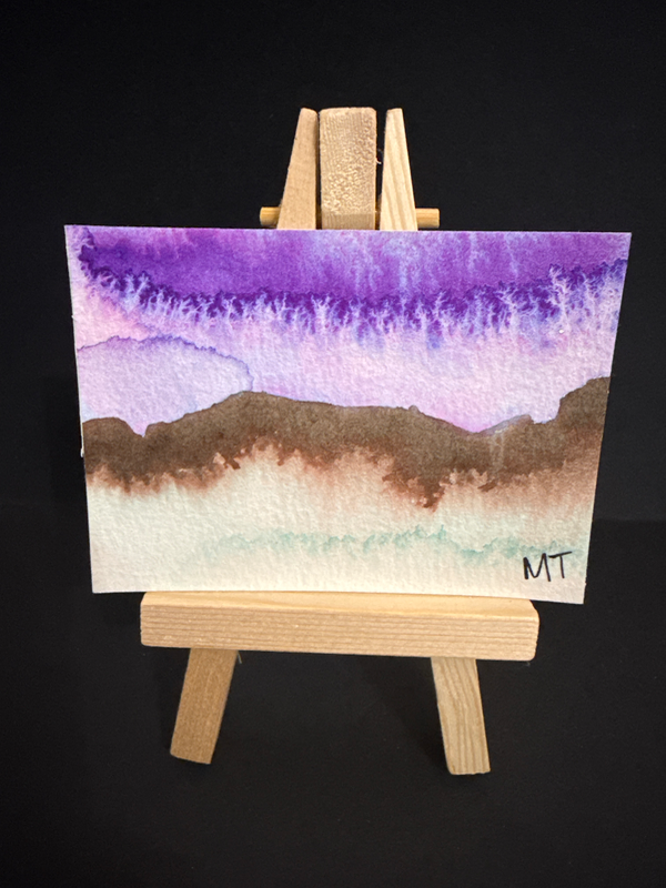 November Sky No 2 aceo art card
