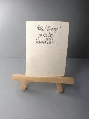 Peeled Orange aceo art card thumbnail 2