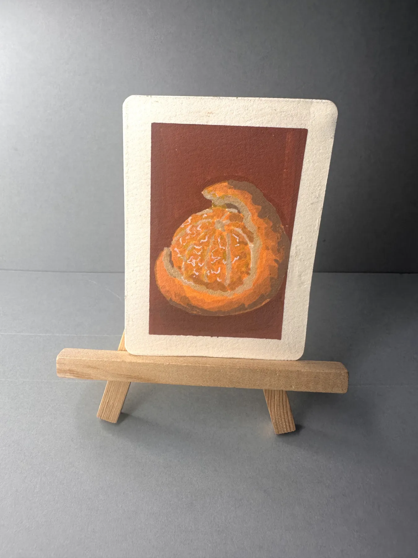Peeled Orange aceo art card