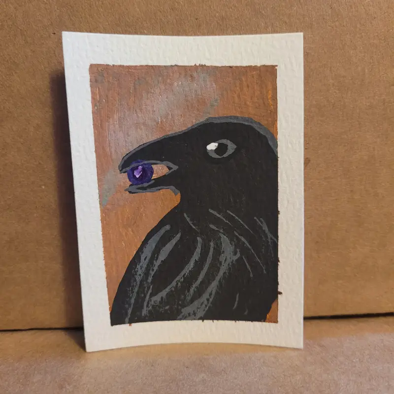 nom nom aceo art card