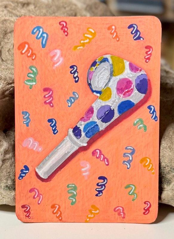 Party Favor aceo art card