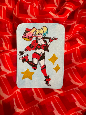 Harley Quinn aceo art card thumbnail 1