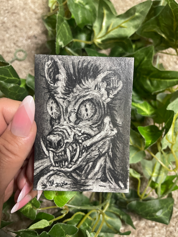 Chupacabra ACEO aceo art card
