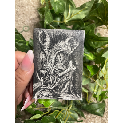 Chupacabra ACEO aceo art card thumbnail 1