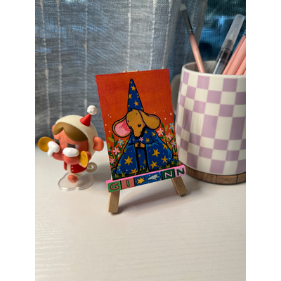 Flower Wizard aceo art card thumbnail 5