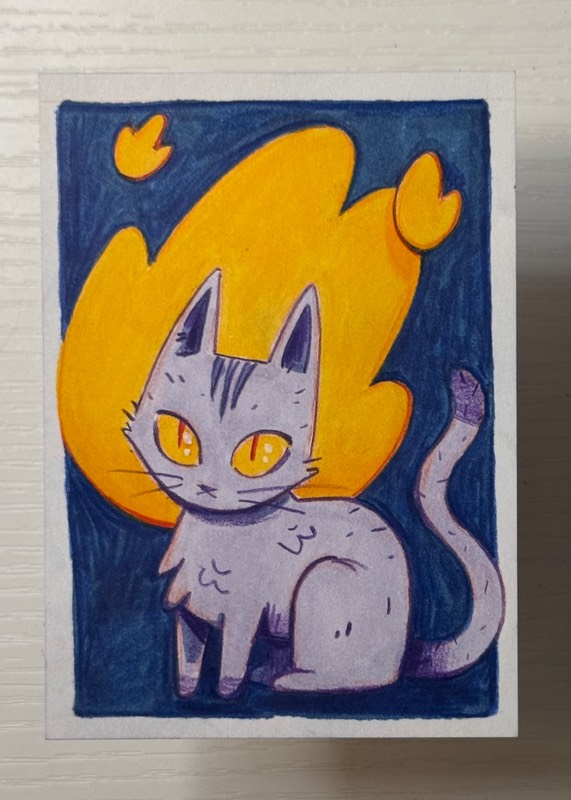Firestarter aceo art card