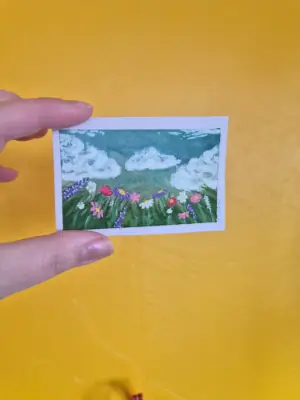 Nine in the Afternoon Landscape aceo art card thumbnail 2