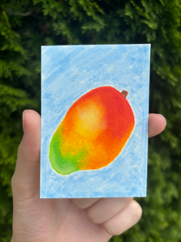 Fresh Mango (Fruits of Summer series) aceo art card
