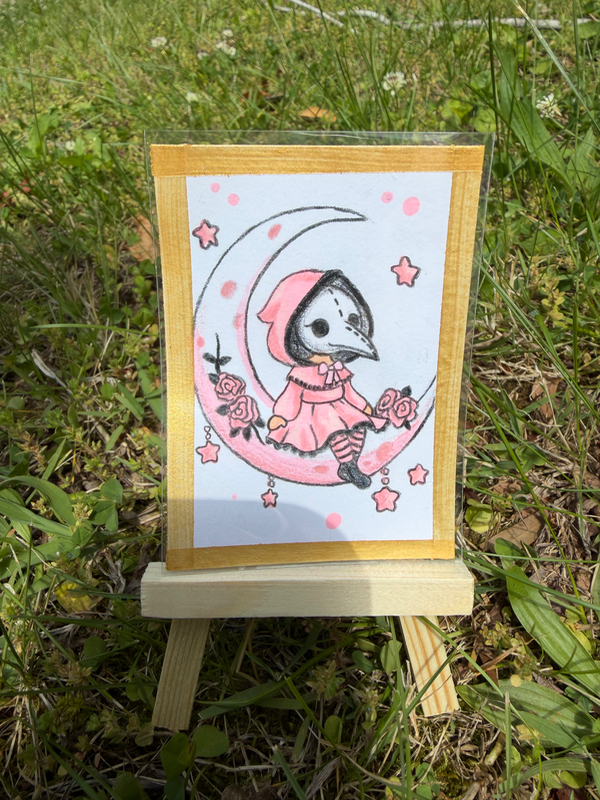 Rosy Remedy aceo art card