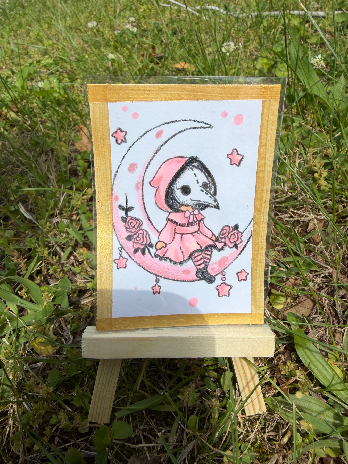Rosy Remedy aceo art card