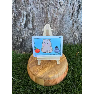 Namaste Caby aceo art card thumbnail 1