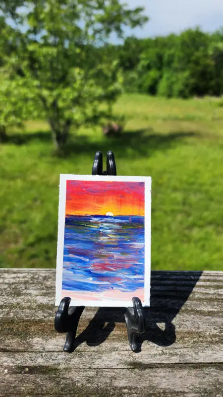 Look to the Horizon aceo art card