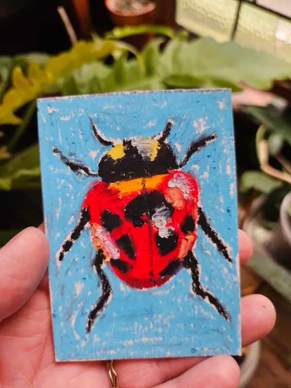 Lady aceo art card