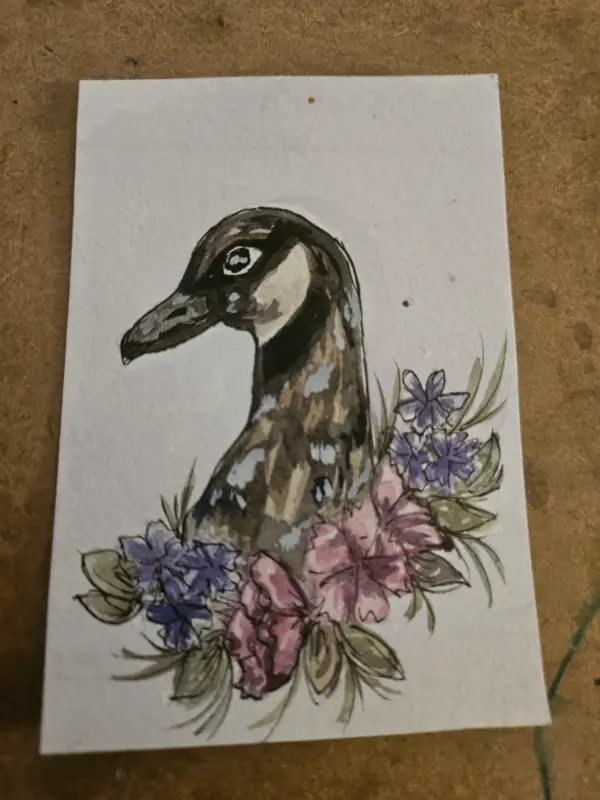 Goose ACEO aceo art card