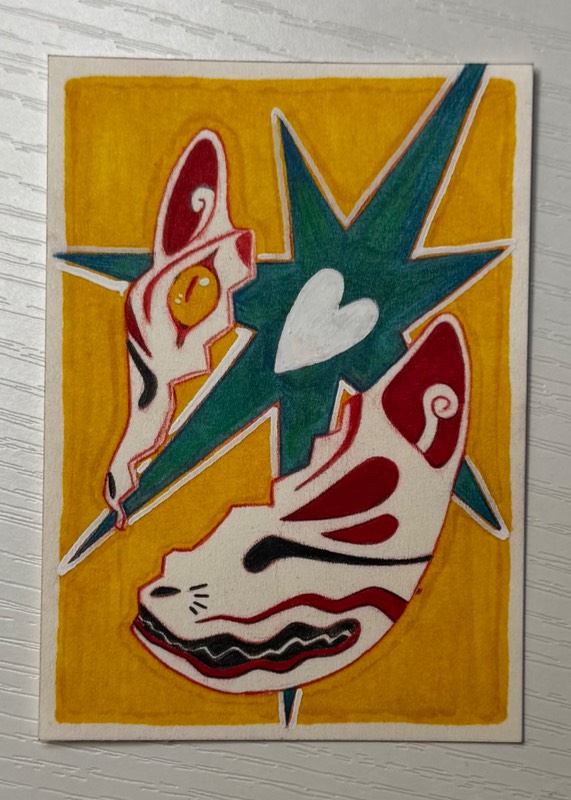 Kitsune aceo art card