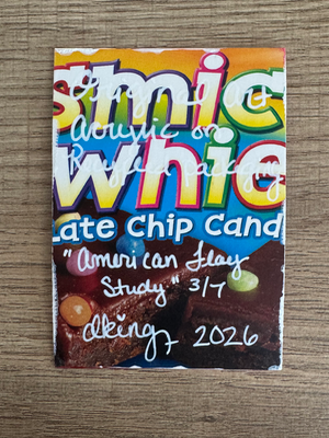 American Flag Study 3/7 aceo art card thumbnail 4