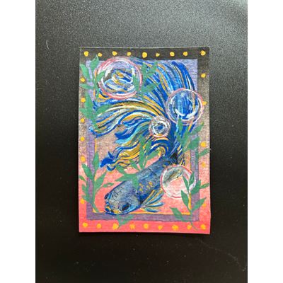 I Need More Space aceo art card thumbnail 1
