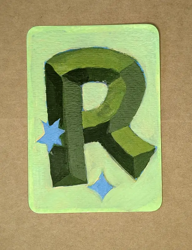 Sparkle R #1 aceo art card