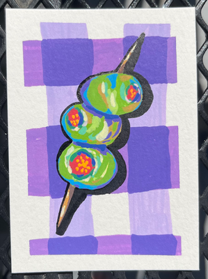 Outrageous Olives aceo art card thumbnail 2
