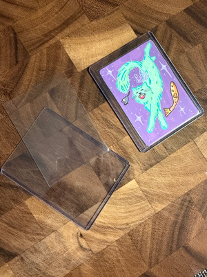 I’m just a girl! aceo art card thumbnail 2