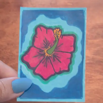 Hibiscus aceo art card thumbnail 2