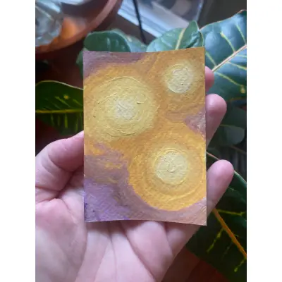 Three Suns aceo art card thumbnail 2