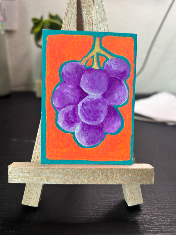 Grapes aceo art card