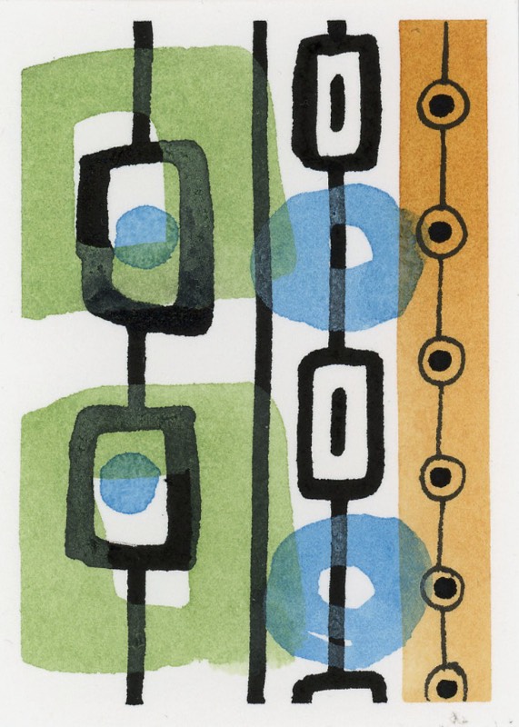 Pattern #8 aceo art card
