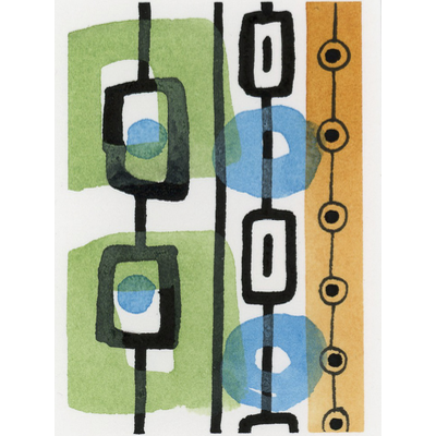 Pattern #8 aceo art card thumbnail 1