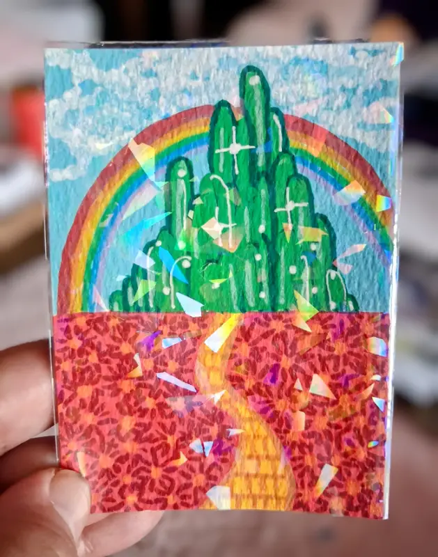Yellow Brick Road aceo art card