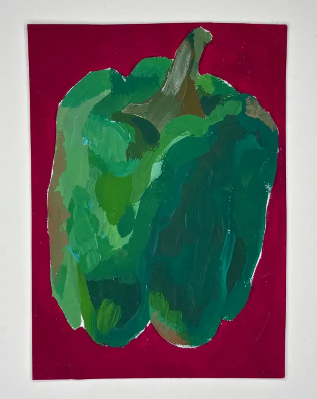 bell-shaped pepper aceo art card