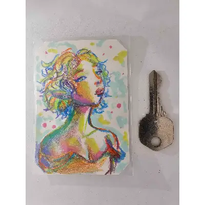 Rainbow Elf aceo art card thumbnail 2