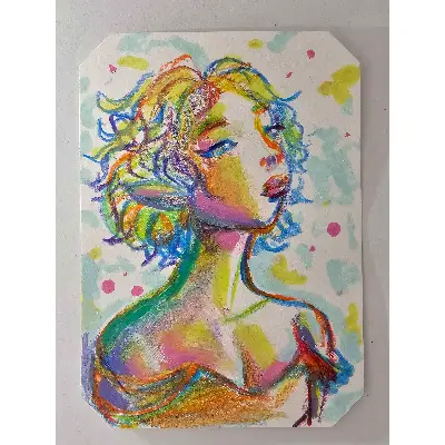 Rainbow Elf aceo art card thumbnail 1