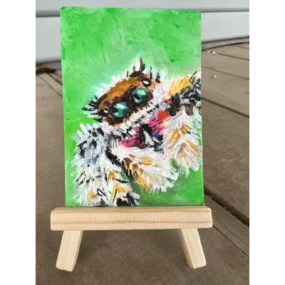 Afraid but Enchanted aceo art card thumbnail 1