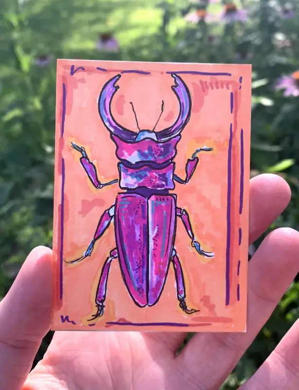 George aceo art card