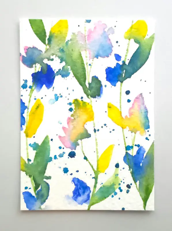 Spring Garden aceo art card