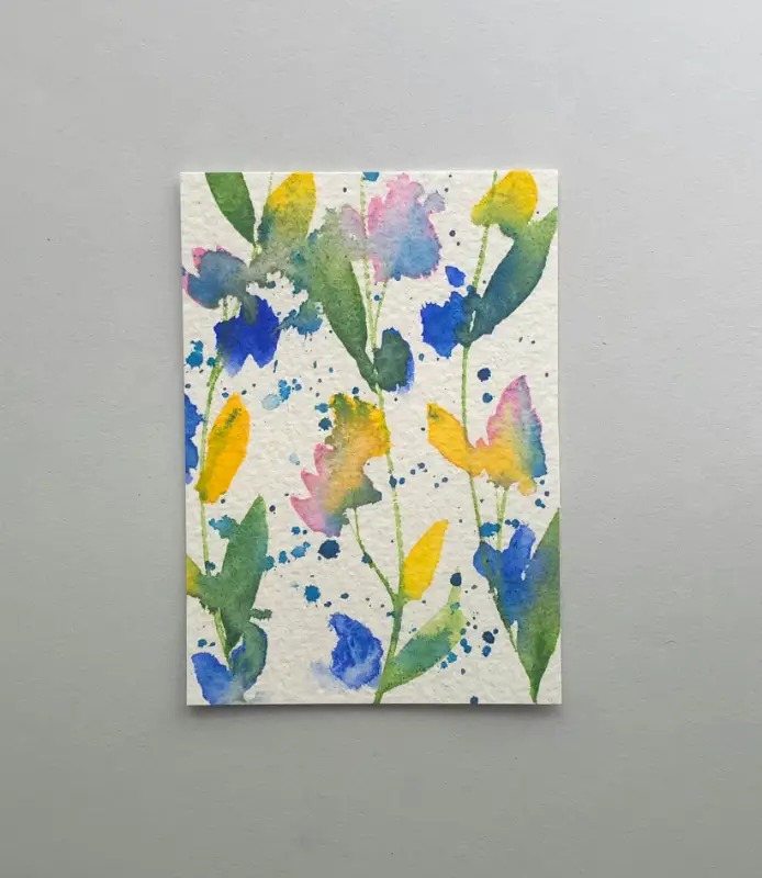 Spring Garden aceo art card