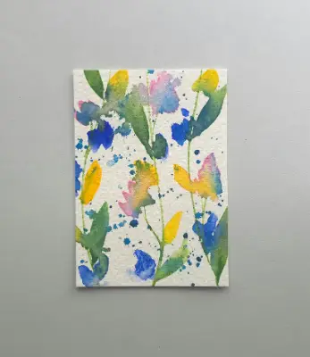 Spring Garden aceo art card thumbnail 1