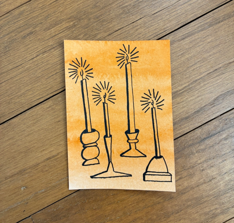 All The Lights aceo art card