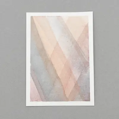 Crossing Paths - Abstract Watercolor aceo art card thumbnail 2