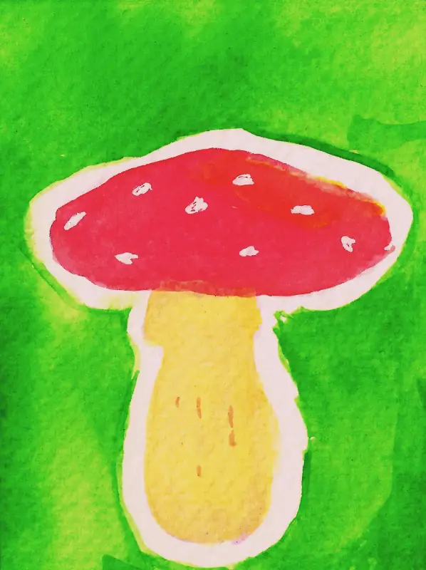 Fly Agaric Mushroom aceo art card